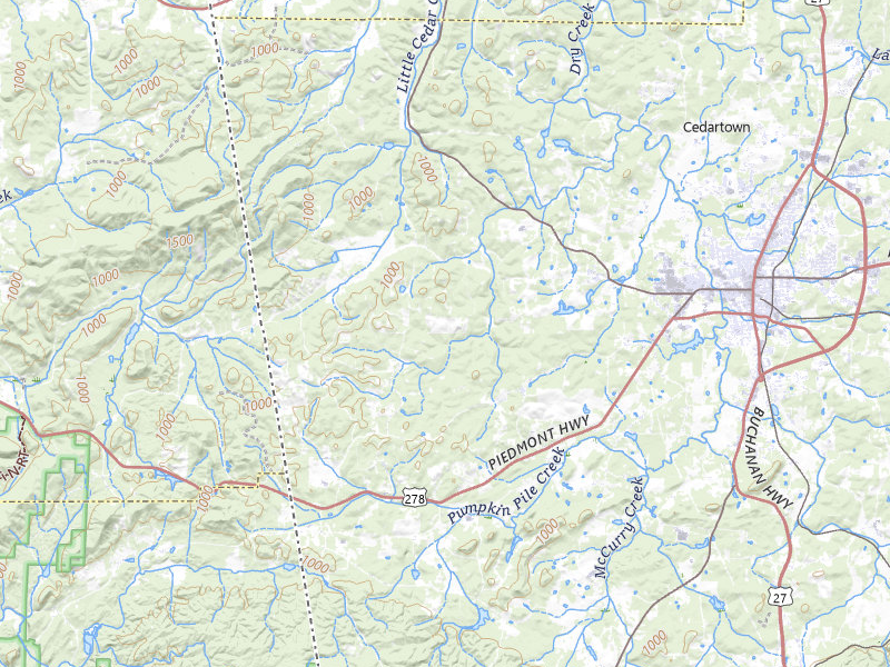 NEXRAD radar-signature map of the hail storm over Cedartown, GA on Jul 1, 2026