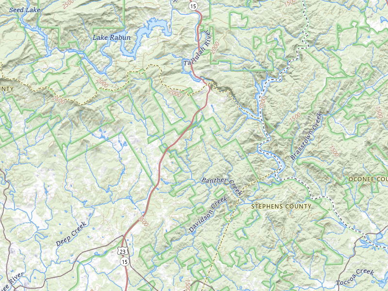 Radar-estimated hail-size map of the storm over Clarkesville, GA on Jul 12, 2026