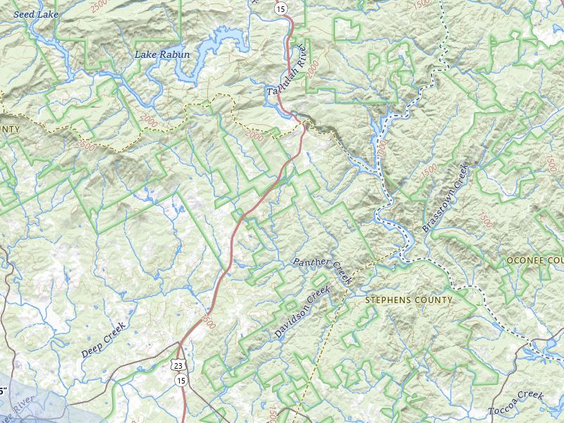 NEXRAD radar-signature map of the hail over Clarkesville, GA