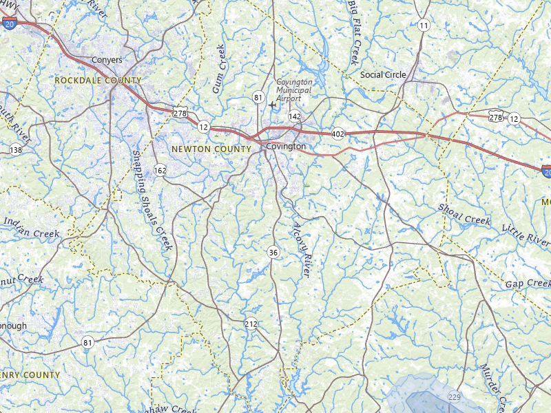 NEXRAD radar-signature map of the hail storm over Covington, GA on Aug 13, 2026