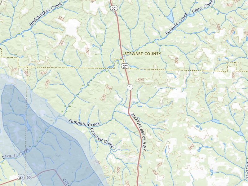 NEXRAD radar-signature map of the hail storm over Cuthbert, GA on Aug 12, 2026