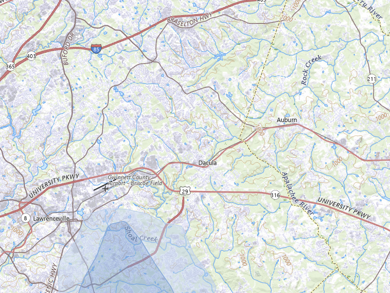 NEXRAD radar-signature map of the hail storm over Dacula, GA on Jul 4, 2026
