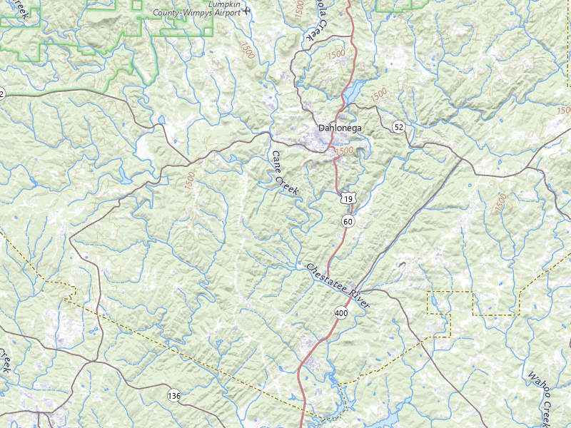NEXRAD radar-signature map of the hail storm over Dahlonega, GA on Jul 1, 2026