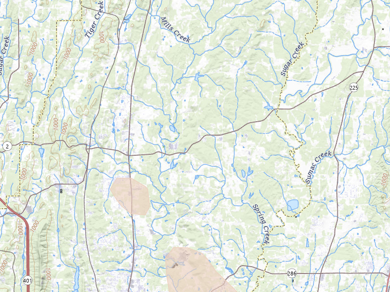 Radar-estimated hail-size map of the storm over Dalton, GA on Jul 28, 2026