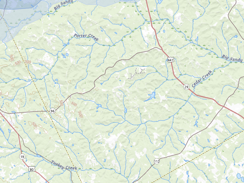 NEXRAD radar-signature map of the hail storm over Danville, GA on Jul 9, 2026