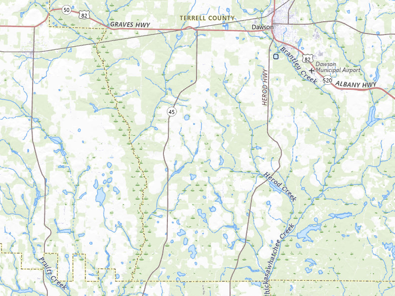 NEXRAD radar-signature map of the hail storm over Dawson, GA on Aug 20, 2026