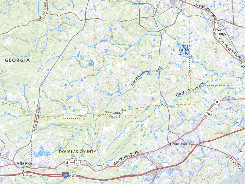 NEXRAD radar-signature map of the hail storm over Douglasville, GA on Jul 1, 2026