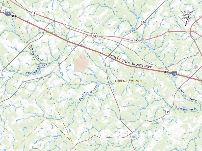 Radar-estimated hail-size map of the storm over Dudley, GA on May 24, 2026