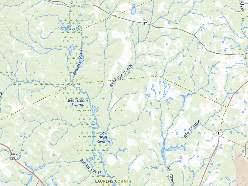 Radar-estimated hail-size map of the storm over East Dublin, GA on May 17, 2026