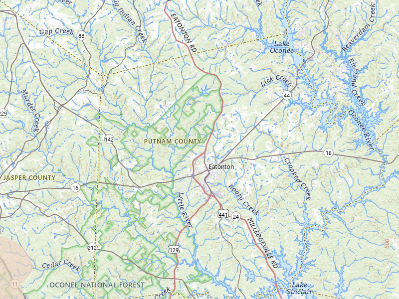 Radar-estimated hail-size map of the storm over Eatonton, GA on Jul 9, 2026