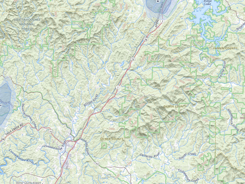 NEXRAD radar-signature map of the hail storm over Ellijay, GA on Sep 5, 2026
