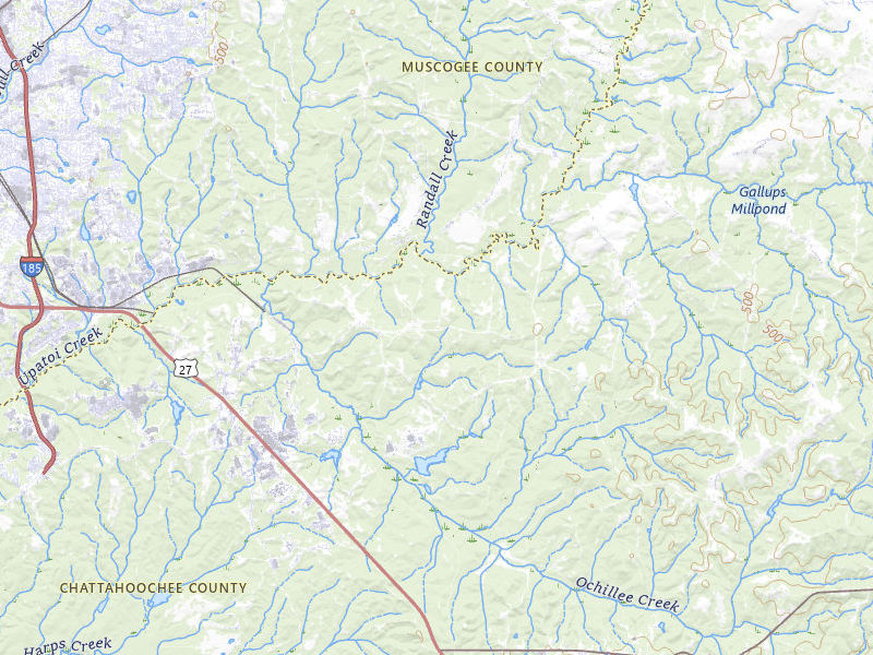 Radar-estimated hail-size map of the storm over Fort Benning, GA on Jun 1, 2026