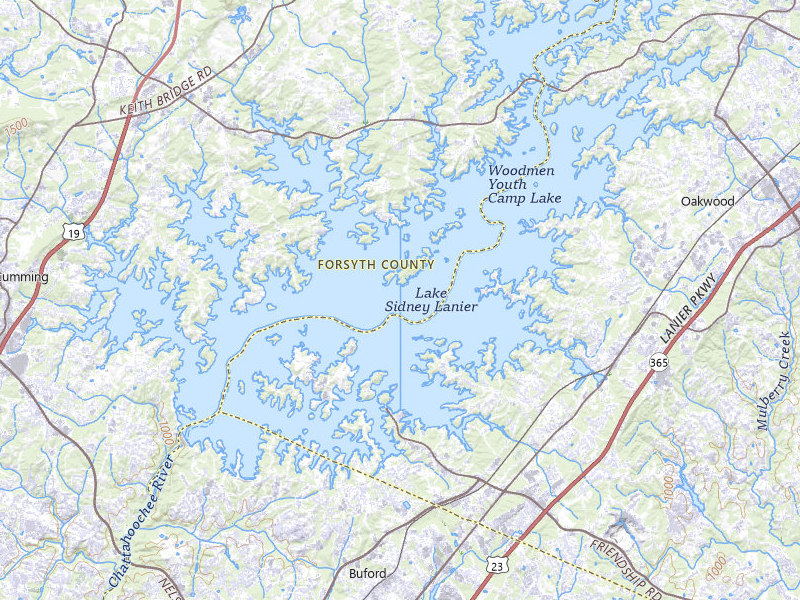 Radar-estimated hail-size map of the storm over Gainesville, GA on May 22, 2026