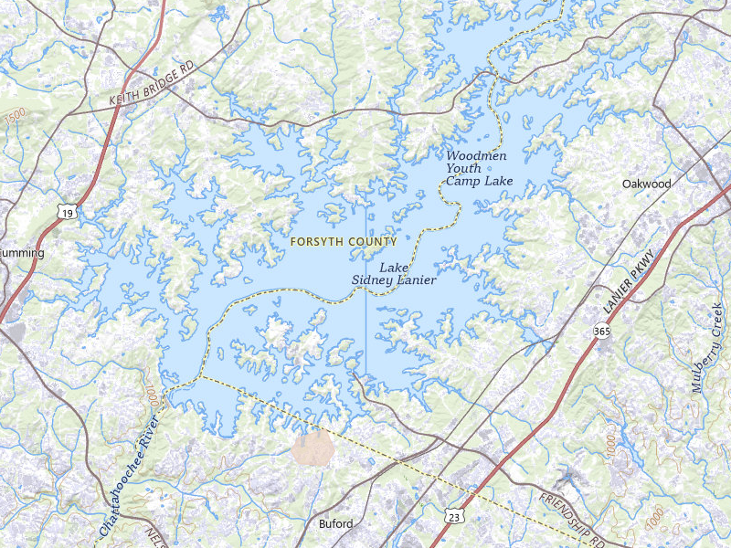 Radar-estimated hail-size map of the storm over Gainesville, GA on Jul 4, 2026