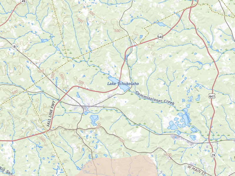 Radar-estimated hail-size map of the storm over Gordon, GA on Jul 9, 2026