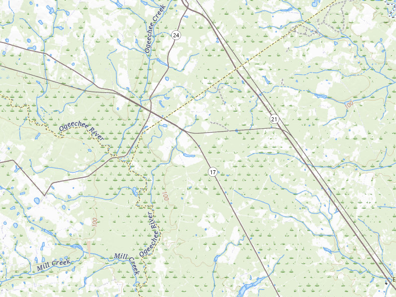 Radar-estimated hail-size map of the storm over Guyton, GA on Aug 1, 2026