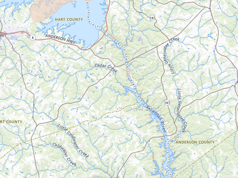 Radar-estimated hail-size map of the storm over Hartwell, GA on Jul 2, 2026