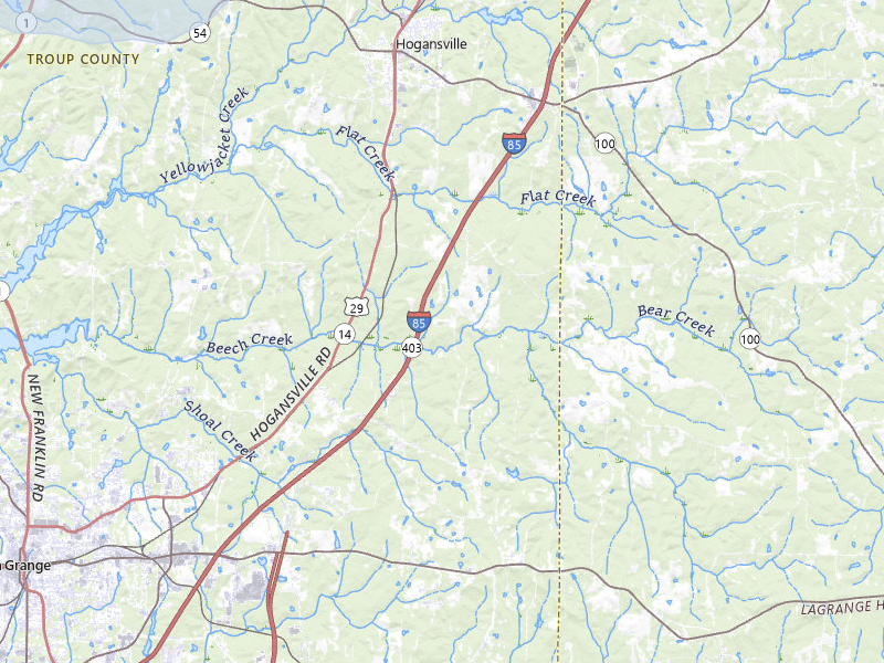 NEXRAD radar-signature map of the hail storm over Hogansville, GA on Jul 12, 2026