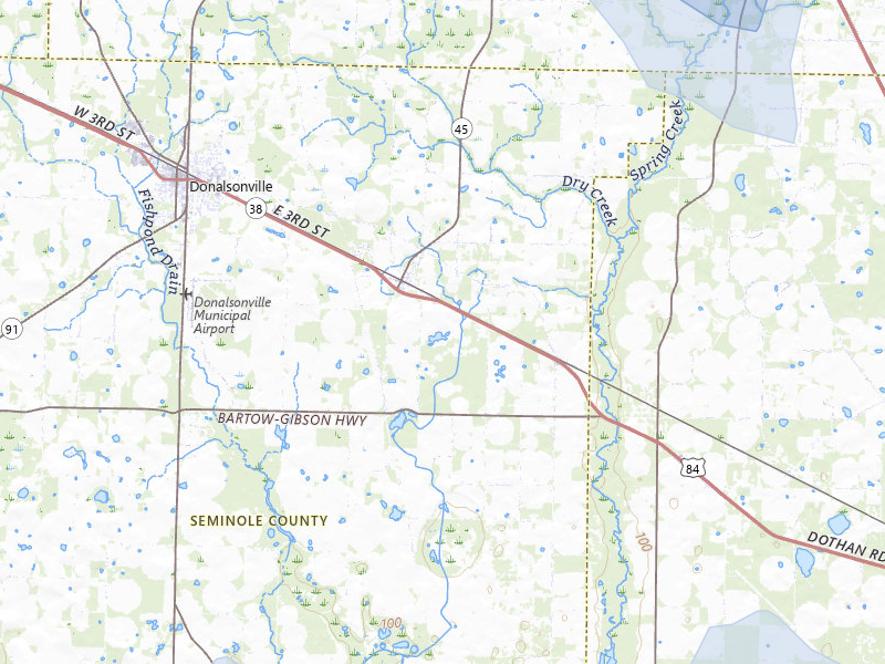 NEXRAD radar-signature map of the hail storm over Iron City, GA on Jul 30, 2026