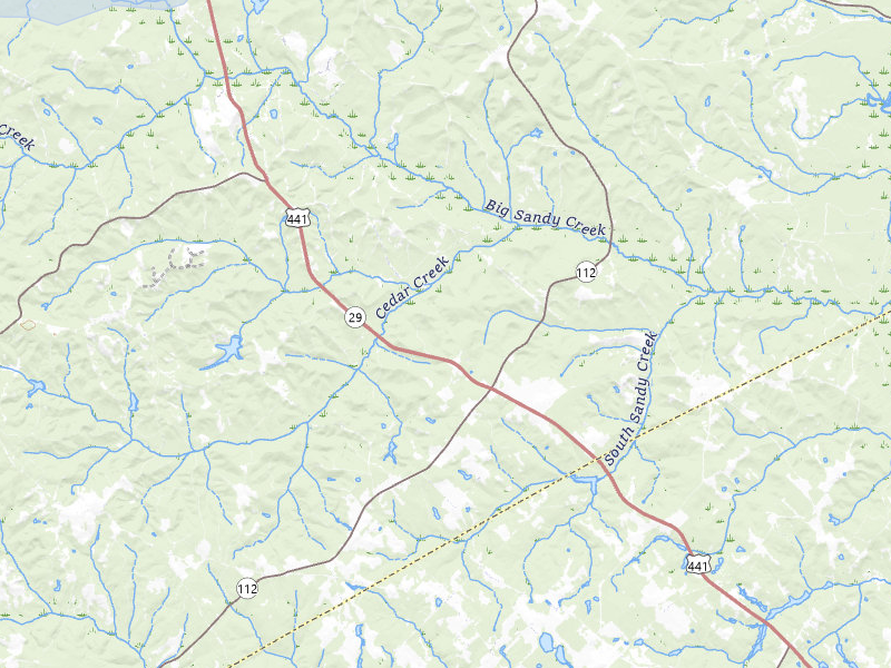 NEXRAD radar-signature map of the hail storm over Irwinton, GA on Jul 9, 2026
