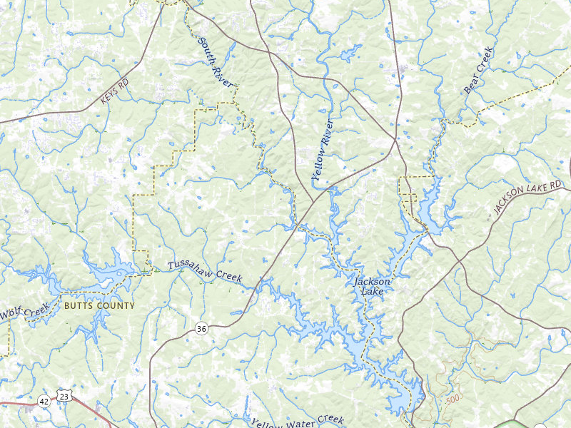 Radar-estimated hail-size map of the storm over Jackson, GA on Jul 9, 2026