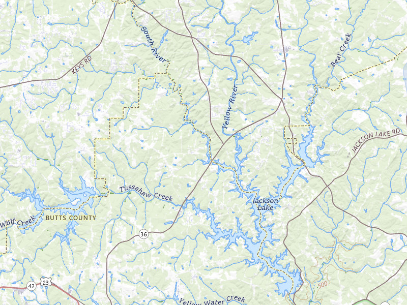 NEXRAD radar-signature map of the hail storm over Jackson, GA on Jul 9, 2026
