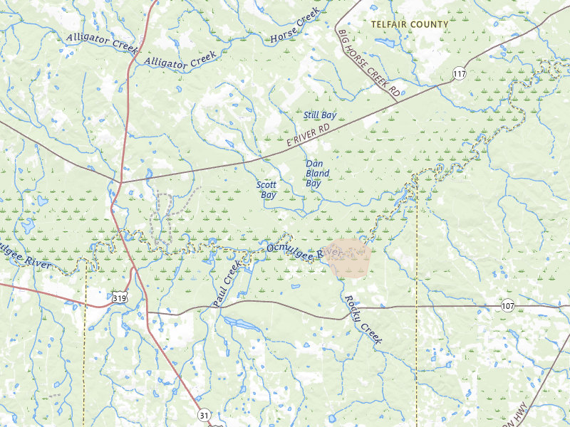Radar-estimated hail-size map of the storm over Jacksonville, GA