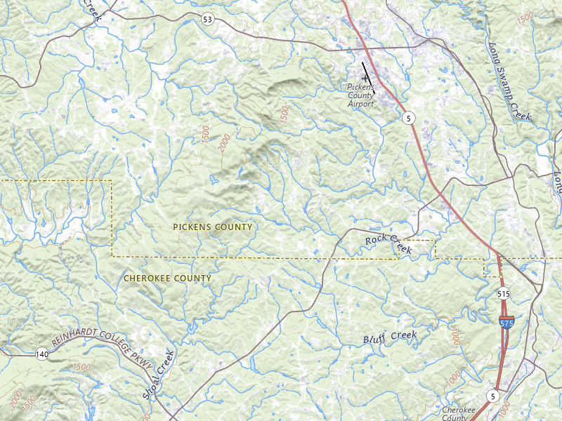 Radar-estimated hail-size map of the storm over Jasper, GA on Jul 28, 2026