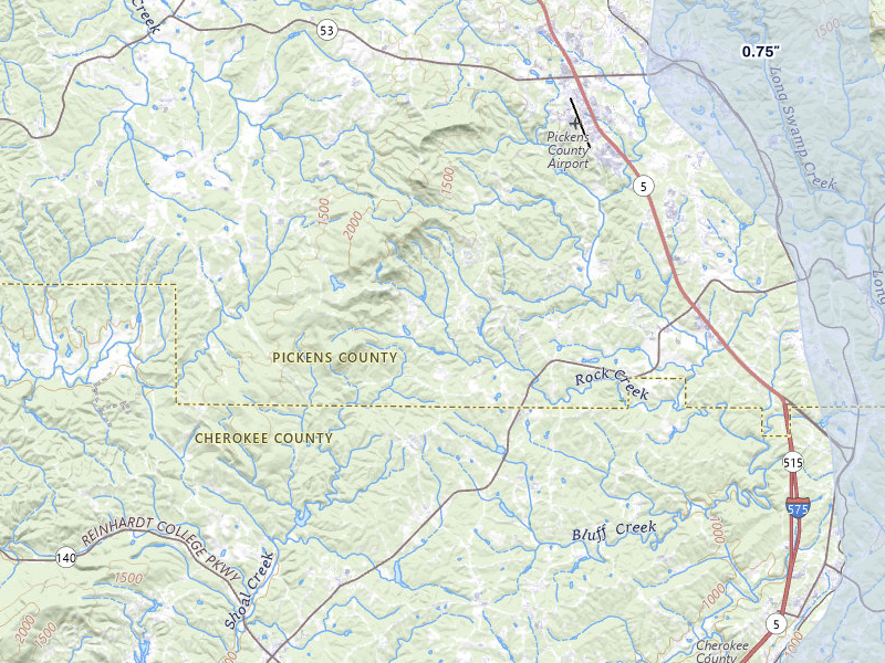 NEXRAD radar-signature map of the hail storm over Jasper, GA on Jul 28, 2026
