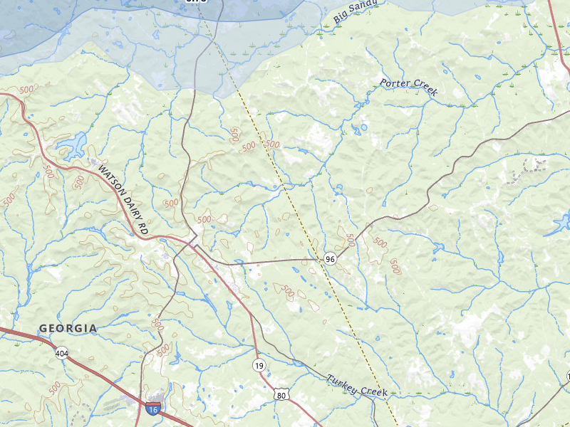 NEXRAD radar-signature map of the hail storm over Jeffersonville, GA on Jul 9, 2026