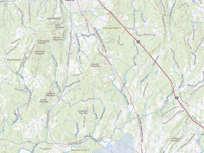 NEXRAD radar-signature map of the hail storm over Kingston, GA on Sep 19, 2026