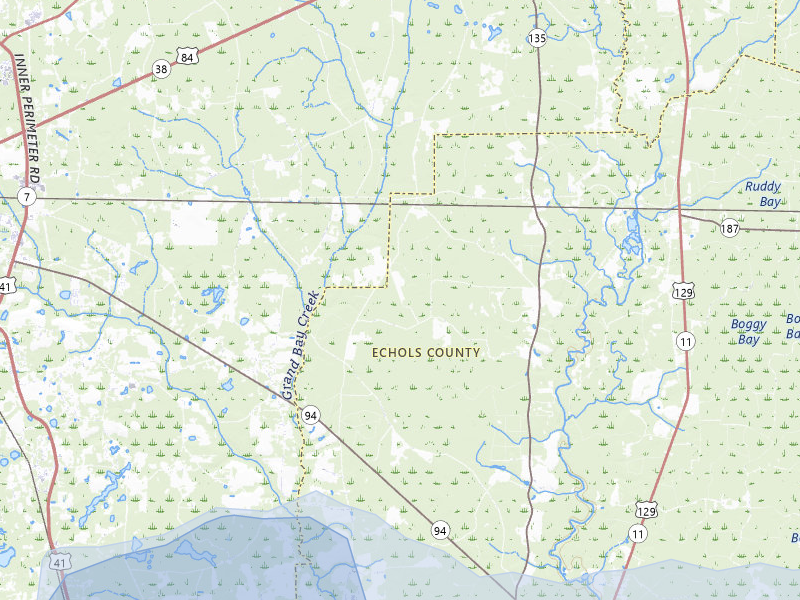 NEXRAD radar-signature map of the hail storm over Lake Park, GA on Jul 7, 2026