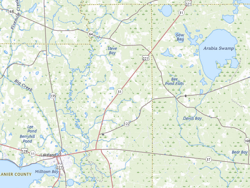 NEXRAD radar-signature map of the hail storm over Lakeland, GA on Jul 6, 2026