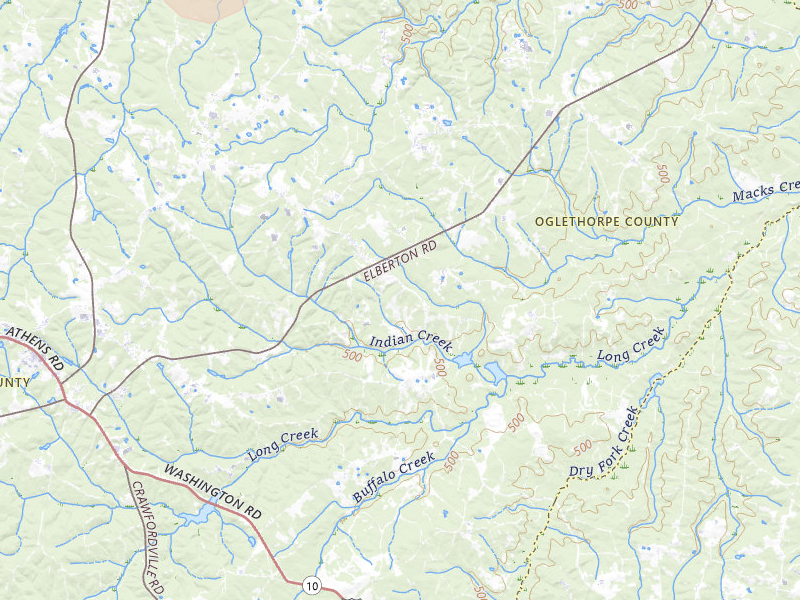 Radar-estimated hail-size map of the storm over Lexington, GA on Jul 11, 2026