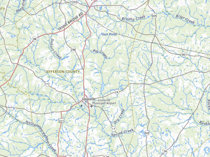 Radar-estimated hail-size map of the storm over Louisville, GA on Jul 5, 2026