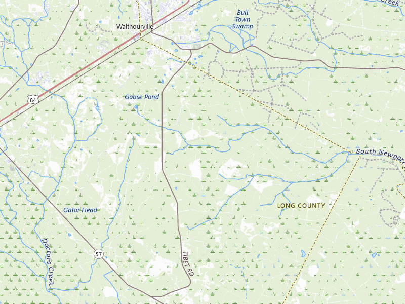 NEXRAD radar-signature map of the hail storm over Ludowici, GA on Jul 7, 2026