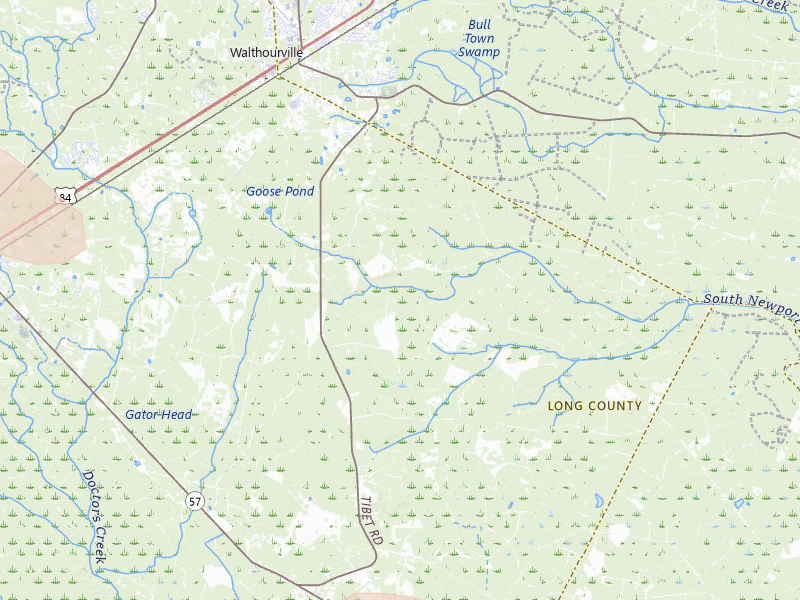 Radar-estimated hail-size map of the storm over Ludowici, GA on Jul 29, 2026