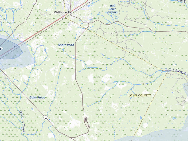 NEXRAD radar-signature map of the hail storm over Ludowici, GA on Jul 29, 2026