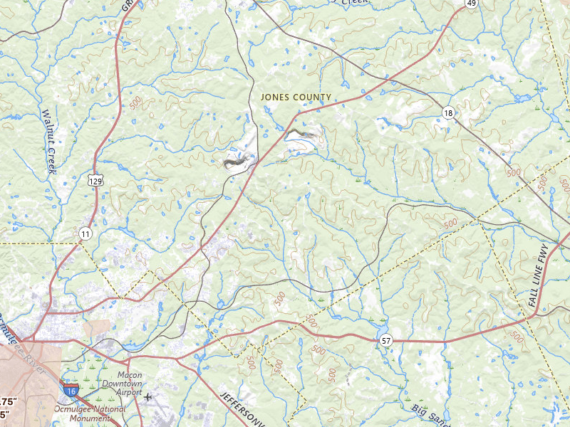 Radar-estimated hail-size map of the storm over Macon, GA on May 22, 2026
