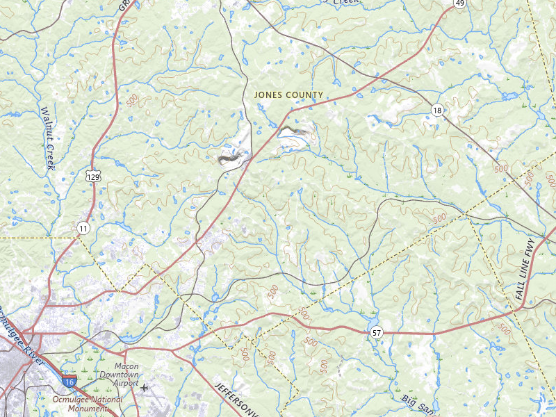Radar-estimated hail-size map of the storm over Macon, GA on Jul 9, 2026