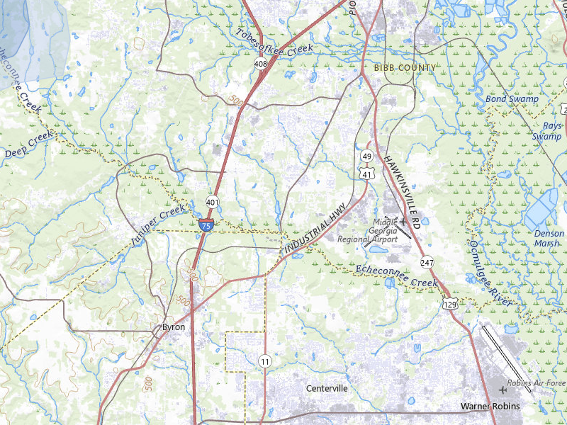 NEXRAD radar-signature map of the hail storm over Macon, GA on Aug 21, 2026