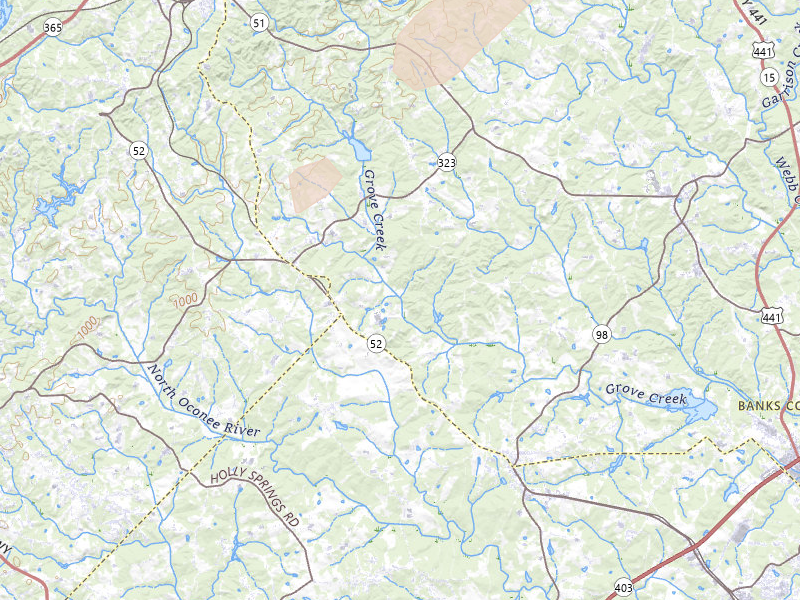 Radar-estimated hail-size map of the storm over Maysville, GA on May 22, 2026