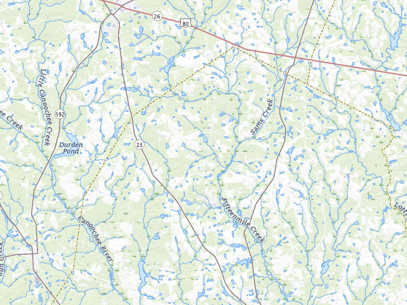 NEXRAD radar-signature map of the hail storm over Metter, GA on Jul 5, 2026