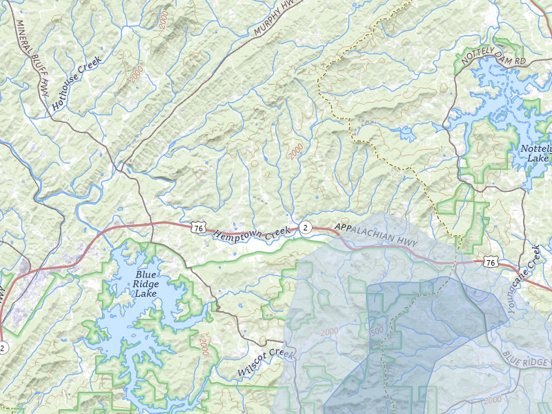 NEXRAD radar-signature map of the hail storm over Morganton, GA on Jul 1, 2026