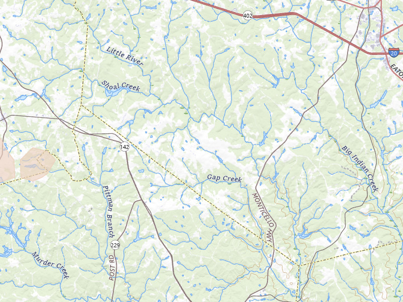 Radar-estimated hail-size map of the storm over Newborn, GA on Jul 3, 2026
