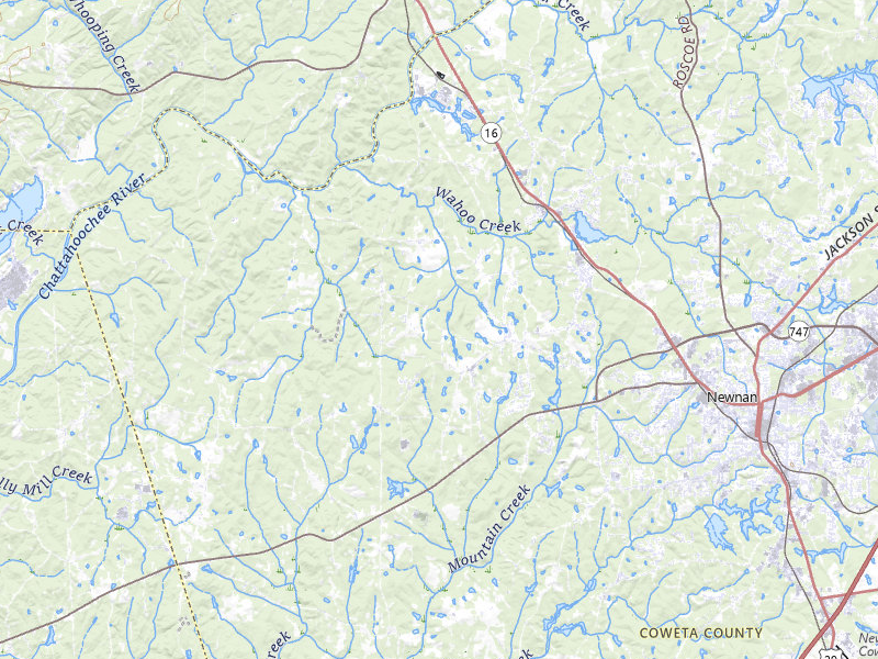 NEXRAD radar-signature map of the hail storm over Newnan, GA on Jul 12, 2026