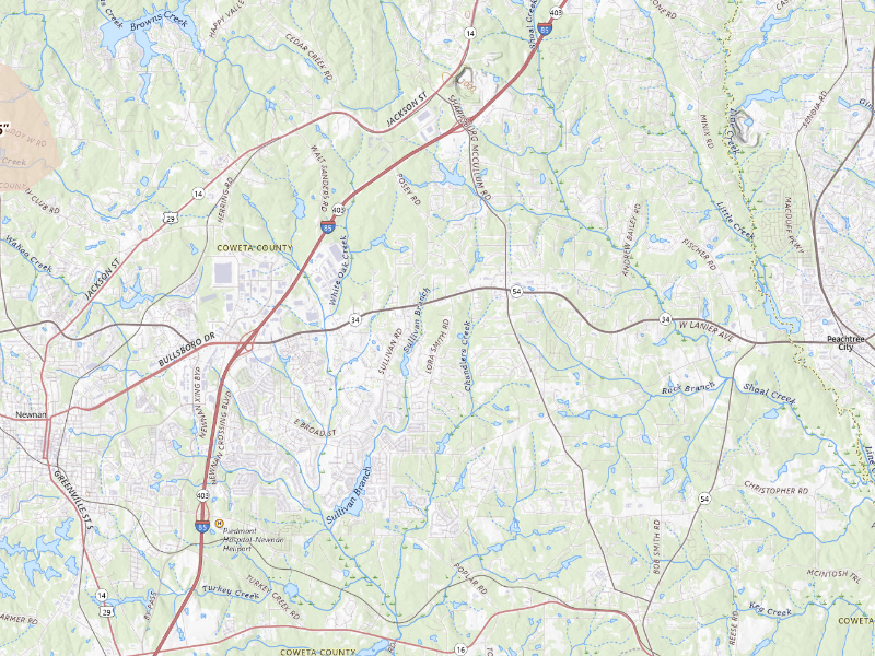 Radar-estimated hail-size map of the storm over Newnan, GA on Sep 5, 2026