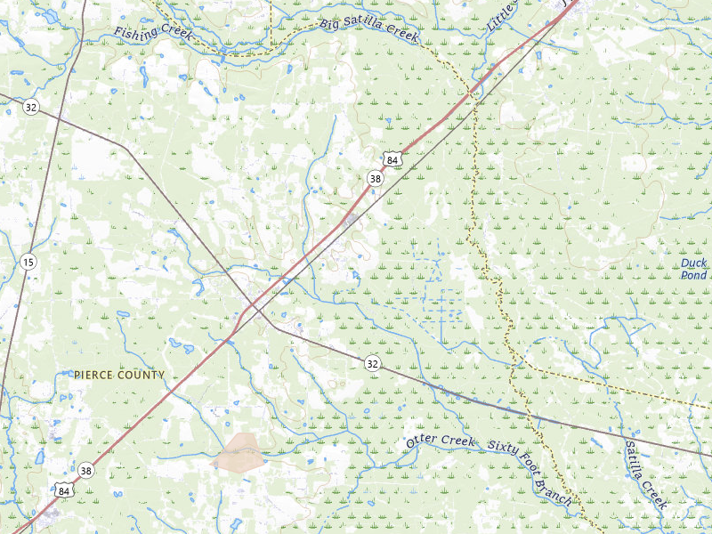 Radar-estimated hail-size map of the storm over Patterson, GA on Jun 14, 2026