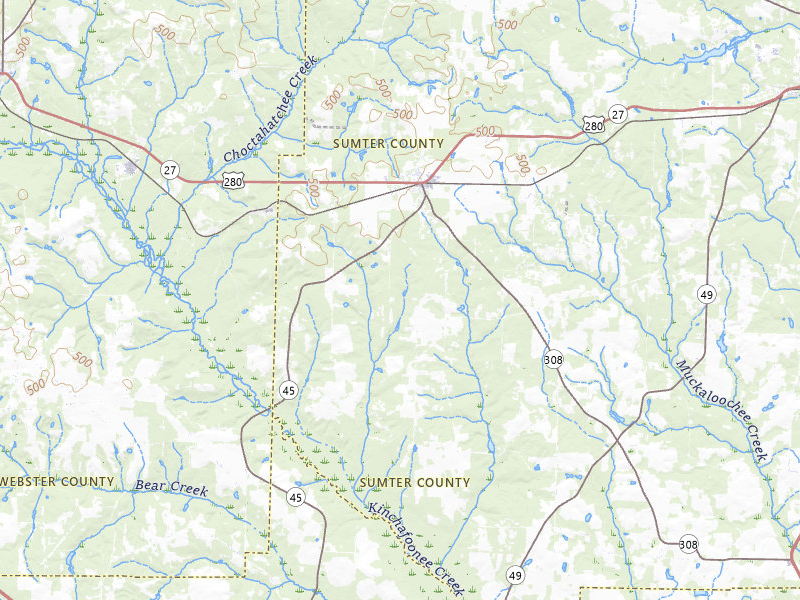 NEXRAD radar-signature map of the hail storm over Plains, GA on Jul 25, 2026