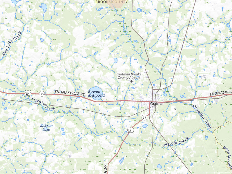 Radar-estimated hail-size map of the storm over Quitman, GA on May 22, 2026